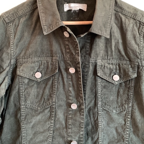 Outerknown Corduroy Jacket in Dark Olive Green - Picture 2 of 2